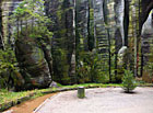 Adršpašské skály – turistické odpočívadlo ve skalním městě.