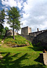 Pohled ze zříceniny hradu Landštejn, Česká Kanada.