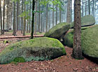 Žulové skály u obce Stálkov, přírodní park Česká Kanada.