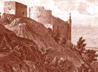 Dobové vyobrazení Dívčích hradů před rokem 1908.