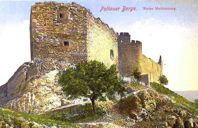 Dobové vyobrazení Dívčích hradů před rokem 1908