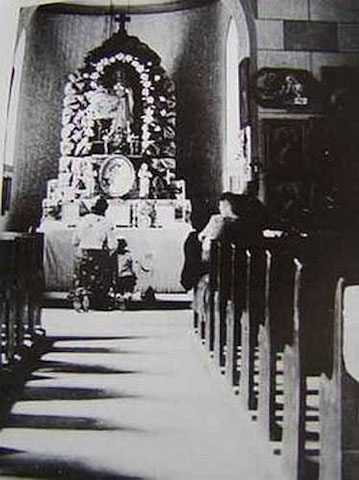 Hauswaldská kaple na historické fotografii