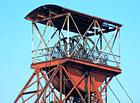 Hornický skanzen Mayrau - kolo těžní věže.