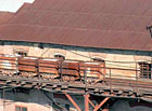 Hornický skanzen Mayrau - těžební vozíky.