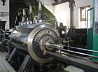 Hornický skanzen Mayrau - budova těžního stroje Ringhoffer.