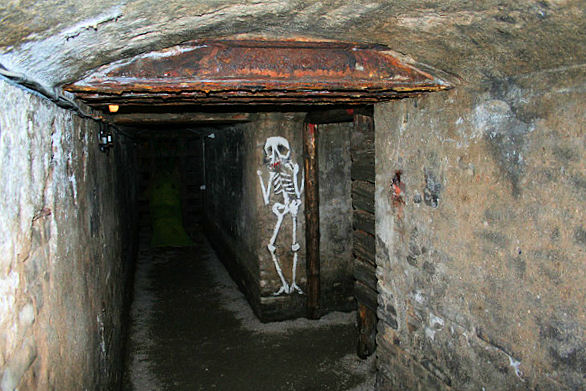Hornický skanzen Mayrau - strašidelné podzemí
