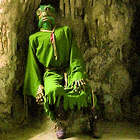 Jeskyně Grotta v podzemí zámku Lednice s výstavou strašidel.
