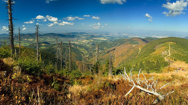 Pohled z Lysé hory na sever