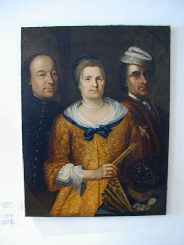 Obraz rodiny Heslerů, bohatí těžaři z Horní Blatné