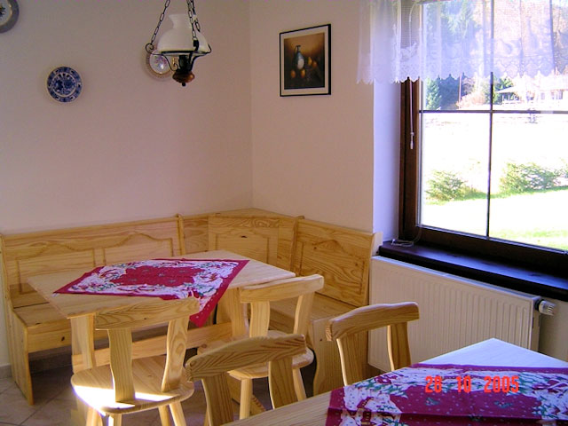 Penzion Čížek Harrachov – společenská místnost a jídelna