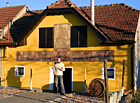 Penzion U Hroznu - terasa u restaurace, Velké Bílovice.