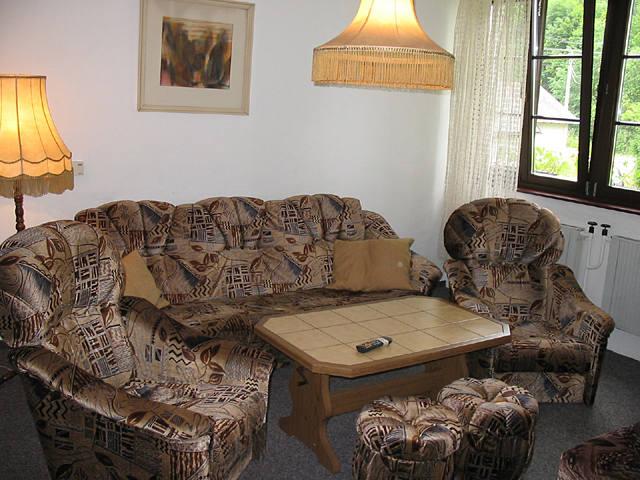 Obývací pokoj v penzionu U Památné lípy
