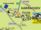 Penzion Pohl Harrachov – příjezdová mapka.