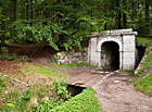 Schwarzenberský plavební kanál - popisná deska u tunelu.