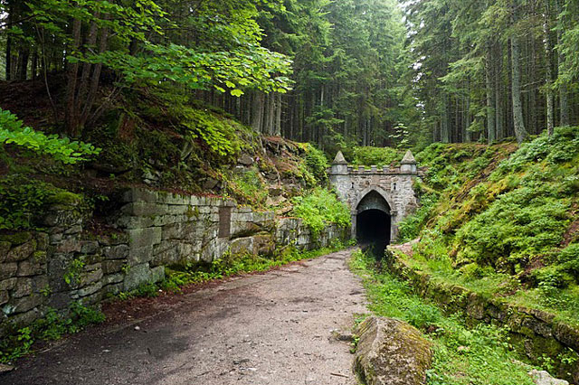 Schwarzenberský plavební kanál - horní portál tunelu