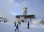 Zasněžené lesy na Klínovci. Skiareál Klínovec je největší lyžařské středisko Krušných hor. Místní specialitkou je snowpark s unikátní U-rampou pro snowboardisty, kterou profesionálové označili za nejlepší v ČR.

