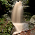 Nejznámější a nejsnáze přístupný vodopád v Broumovských stěnách. Skládá se ze dvou stupňů – spodní měří 2 m, horní přes 3,5 m. Mezi oběma stupni je pozoruhodné vývařiště.

