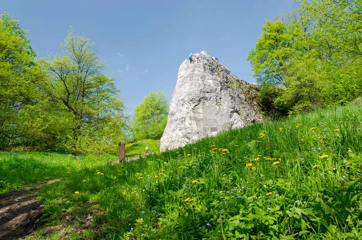 Váňův kámen mezi Štramberkem a Kopřivnicí