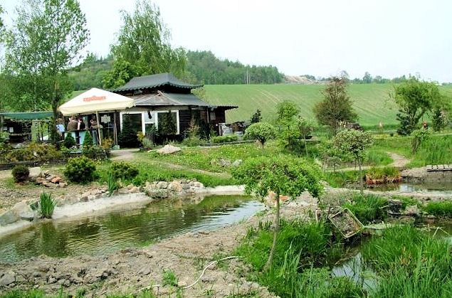 Vodní park Čabárna - pagoda s infocentrem a občerstvením