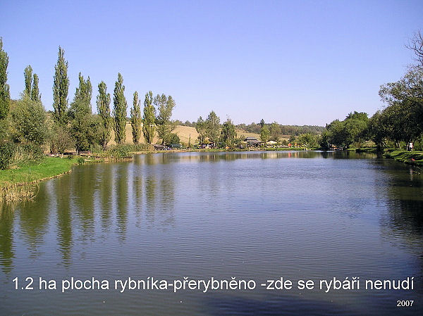 Vodní park Čabárna - rybník pro rybolov