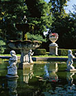 Anglický park u zámku Buchlovice.