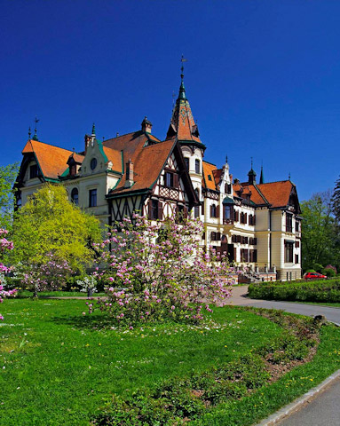 Anglický park u zámku Lešná