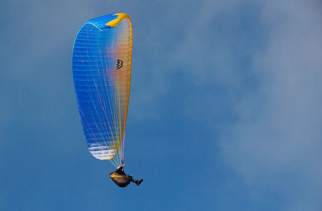 Paragliding v Beskydech