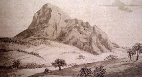 Bořeň na kresbě J. W. Goethe