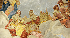 Freska v broumovském kostele sv. Václava