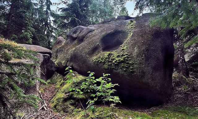 Žulové skály u obce Stálkov, přírodní park Česká Kanada