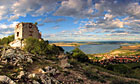 Dívčí hrady - panoramatický pohled na Nové Mlýny.