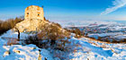 Dívčí hrady - panoramatický pohled na Nové Mlýny.