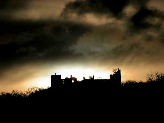 Dívčí hrady - noční pohled