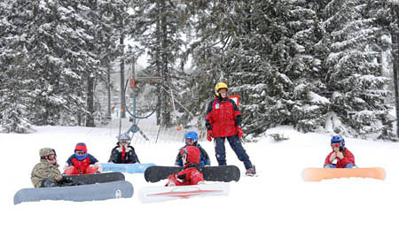 Snowboardový kurz u Modrodolské boudy