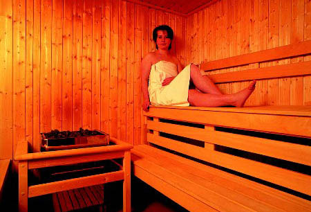 Sauna v hotelu Bellevue