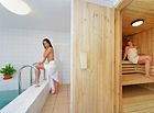 Hotelová sauna.
