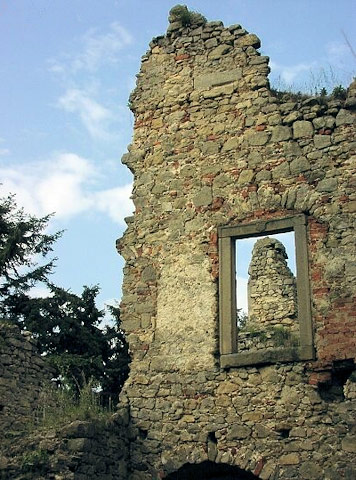 Hrad Cimburk – interiér západní části jižního křídla