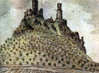 Zřícenina hradu z 2. pol. 13. stol. Dodnes se dochovaly 2 kamenné věže, majestátně se tyčící z temene vulkanického kopce nad obcí Klapý; typická 2věžová silueta je viditelná ze vzdálenosti mnoha desítek kilometrů. Z hradu je daleký kruhový výhled.

