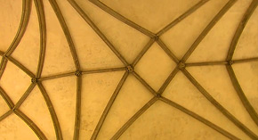 Hvězdicová klenba gotického sálu