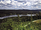 Přírodní park Česká Kanada z hradu Landštejn.