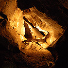 Sintrové jezírko v Jeskyních Na Pomezí.