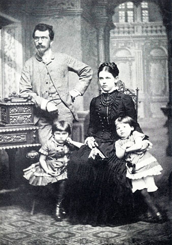 Karel Jaroslav Maška s rodinou