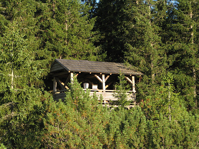 Dřevěná vyhlídková věž na Jezerní slati, Šumava