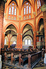 Bohatě zdobený strop farního kostela Břeclav - Poštorná.