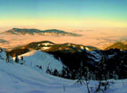 Pohled z Lysé hory na Ondřejník.