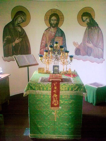 Interiér monastýru sv. Gorazda, Hrubá Vrbka | Bílé Karpaty