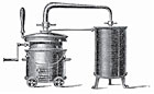 Destilační přístroj z roku 1556.