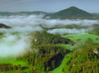 Krajina národního parku České Švýcarsko.