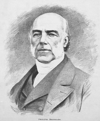 Joachim Barrande na portrétu z roku 1883