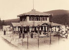 Myslivna u Černého jezero kolem roku 1878, Ignac Kranzfelder.